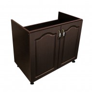 Masca pentru chiuveta cu 2 usi Zebra, Wenge/MDF Wenge, fara blat, 80 x 82 x 50 cm Masca pentru chiuveta cu 2 usi Zebra, Wenge/MDF Wenge, fara blat, 80 x 82 x 50 cm